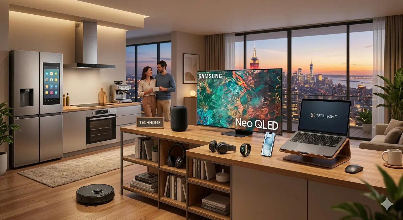 Imagen de productos de tecnología y electrónica moderna en Ashé Mi