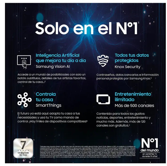 70p Modo cine en la Samsung Crystal UHD U8075F 4K 2025