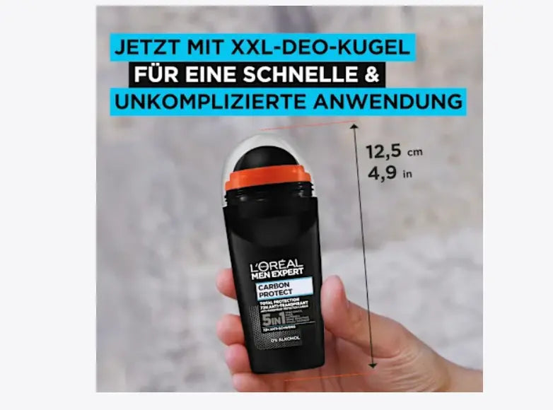 Antitranspirante Carbon Protect 50 ml para hombre