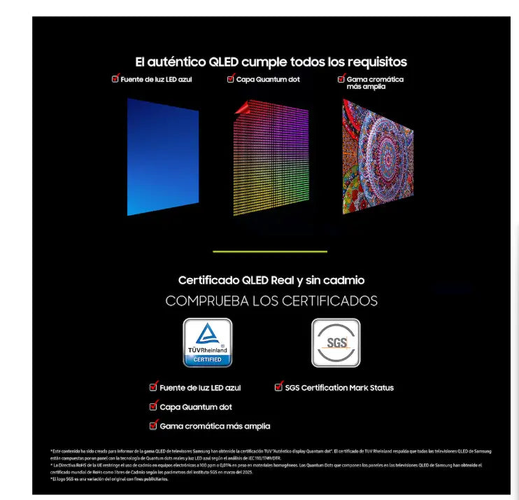 Base y soporte del Samsung Neo QLED 65 pulgadas