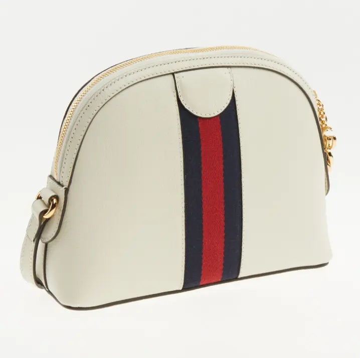 Bolso Gucci Cream con cierre de cremallera y correa ajustable 