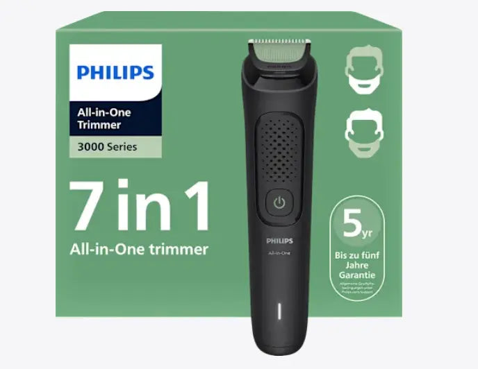 Máquina eléctrica de cortar el pelo Philips, Multigroomer S3000 todo en uno, 1 PC Ashé Mi