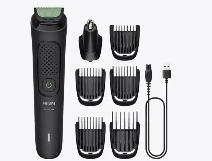 Máquina eléctrica de cortar el pelo Philips, Multigroomer S3000 todo en uno, 1 PC Ashé Mi