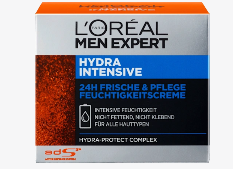 Crema facial Hydra Intensive, crema hidratante 24h Frescura y Cuidado, 50 ml L'ORÉAL PARiS MEN EXPERT