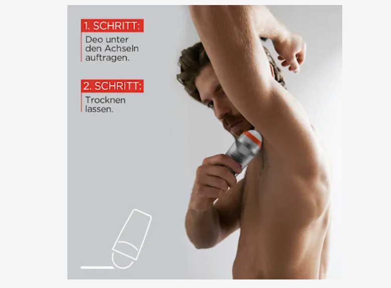 Desodorante antitranspirante roll-on Invincible, 50 ml L'ORÉAL PARiS MEN EXPERT