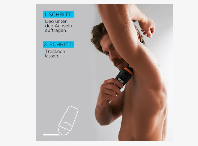 Desodorante antitranspirante Roll-on Carbon Protect 5en1, 50 ml L'ORÉAL PARiS MEN EXPERT