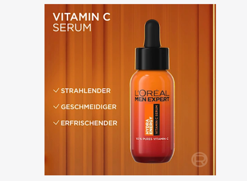 Serum Hydra Energy con Vitamina C, 30 ml, L'ORÉAL PARiS MEN EXPERT