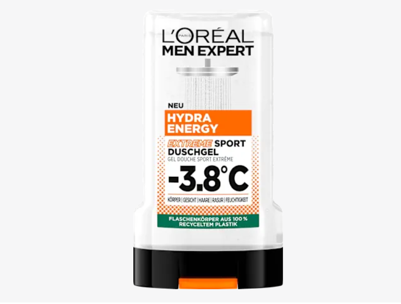Gel de ducha Hydra Energy Extreme Sport, 250 ml L'ORÉAL PARiS MEN EXPERT