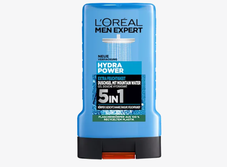 Gel de ducha Hydra Power 5 en 1, 250 ml L'ORÉAL PARiS MEN EXPERT