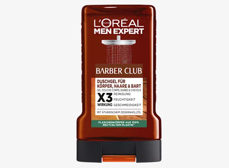 Gel de ducha Barber Club 3en1, 250 ml L'ORÉAL PARiS MEN EXPERT