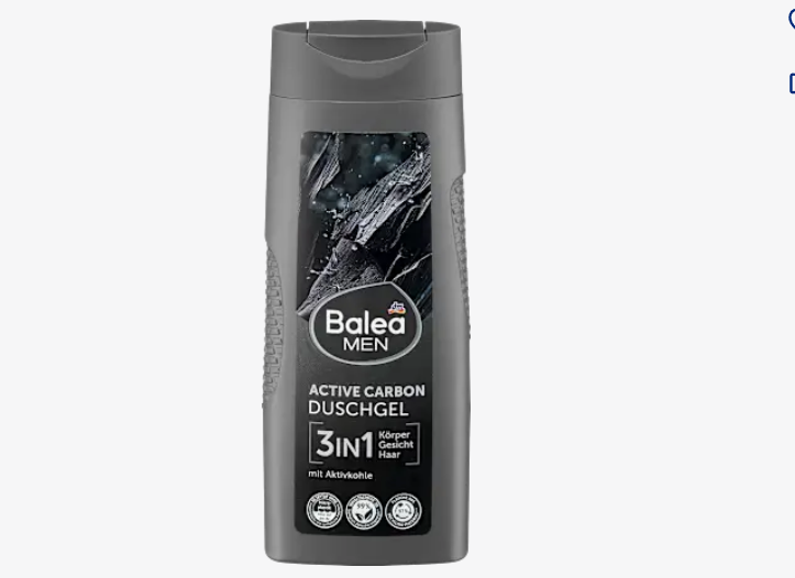 Gel de ducha Carbono Activo (3 en 1), 300 ml