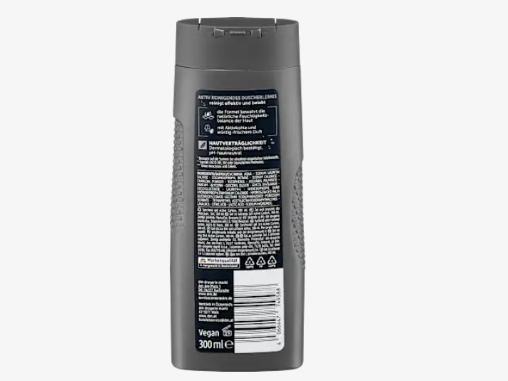 Gel de ducha Carbono Activo (3 en 1), 300 ml