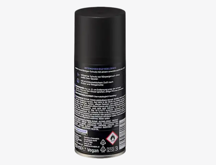 Desodorante Dark Elegance, Spray 150 ml