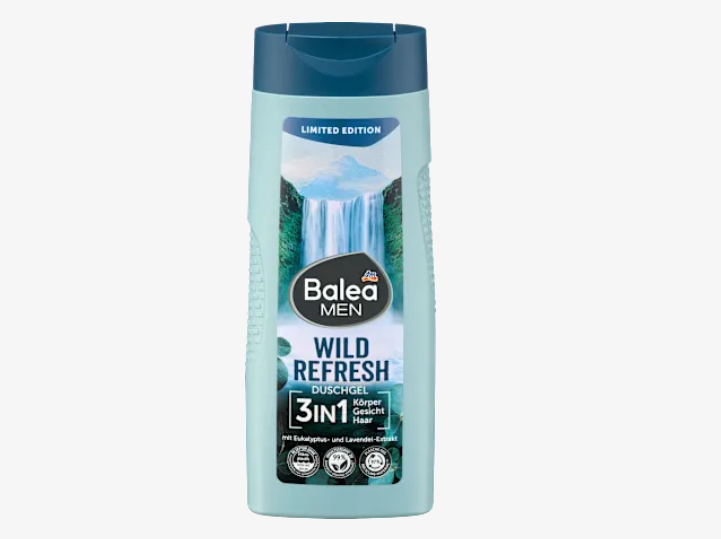 Gel de ducha Wild Refresh (3 en 1), 300 ml