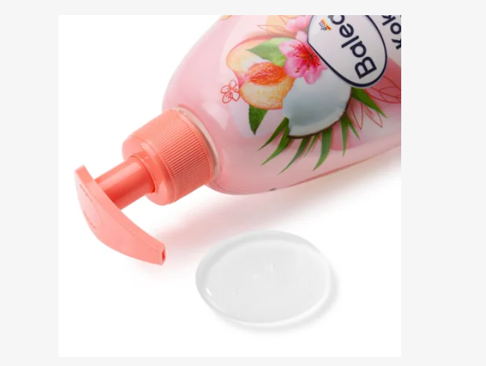 Jabón en crema de melocotón y coco, 500 ml