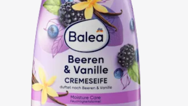 Crema de jabón con bayas y vainilla, 500 ml