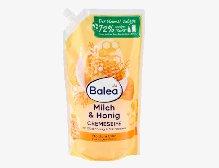 Paquete de recambio de jabón cremoso, leche y miel, 850 ml