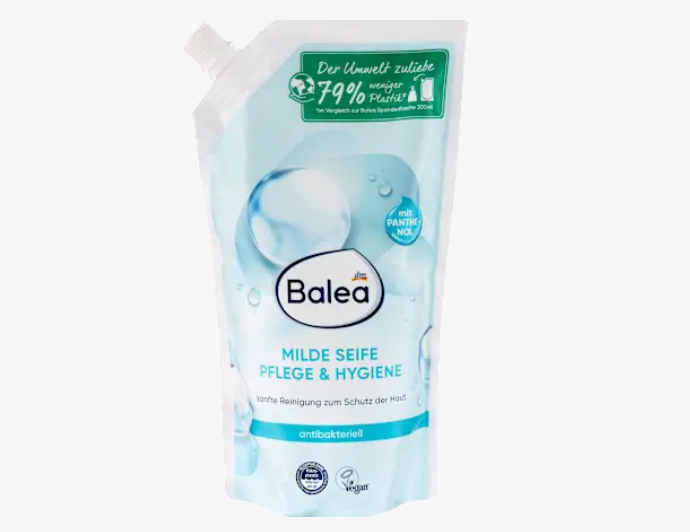 Jabón líquido, jabón suave para el cuidado e higiene, antibacteriano, paquete de recarga, 500 ml