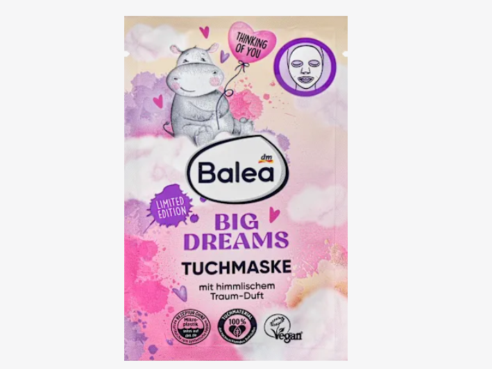 Máscara de hoja Big Dreams, 1 PC