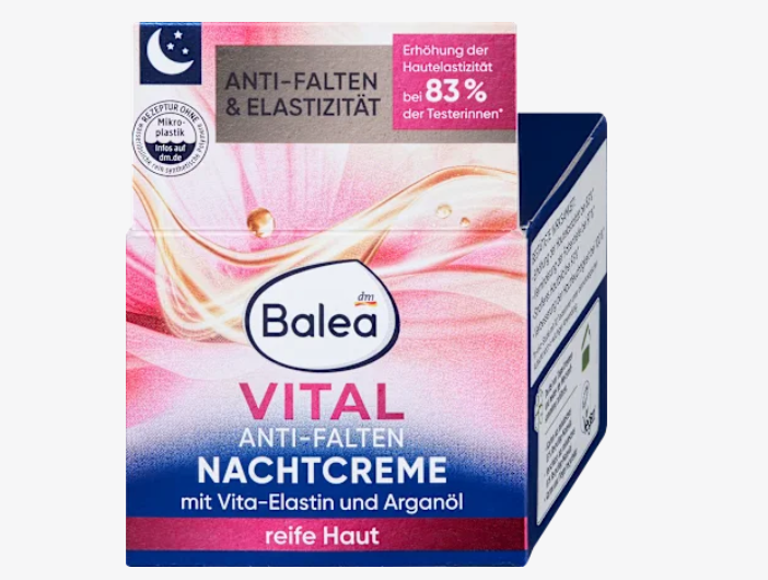 Crema de noche antiarrugas Vital, 50 ml