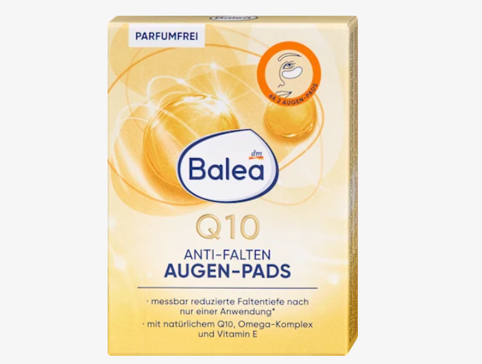Parches de Hidrogel Anti-Arrugas para Ojos con Q10 – Balea Men (6 pares)