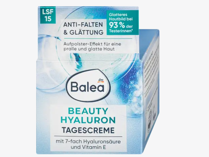 Crema facial antiarrugas Beauty ácido hialurónico SPF 15, 50 ml