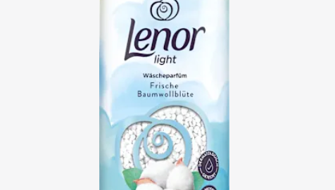 Perlas de Perfume ligero para lavandería, flor de algodón fresca, Lenor, 155 g