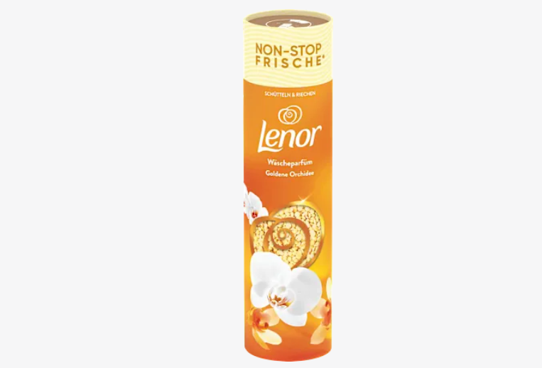 Perlas de Perfume de lavandería orquídea dorada, Lenor, 275 g