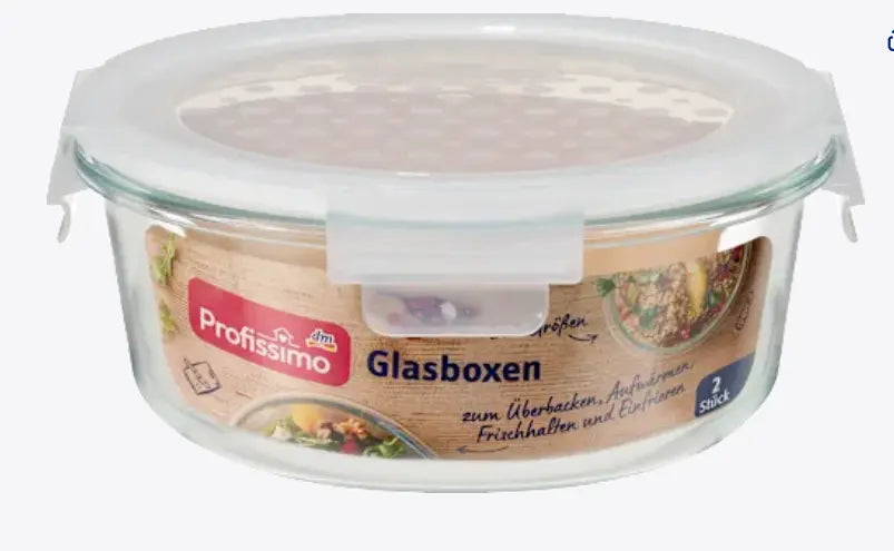 Túper redondo de cristal,  2pc Ashé Mi