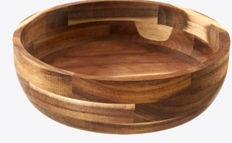 Cuenco de madera, natural (24,5x24,5x9,5 cm), 1 pc Ashé Mi