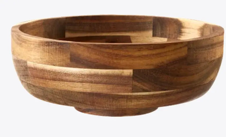 Cuenco de madera, natural (24,5x24,5x9,5 cm), 1 pc Ashé Mi