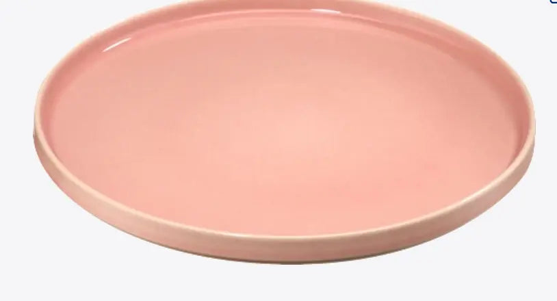 Plato de postre de gres rosa (20x2 cm), 1 pieza Ashé Mi