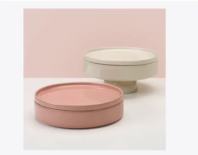 Plato de postre de gres rosa (20x2 cm), 1 pieza Ashé Mi