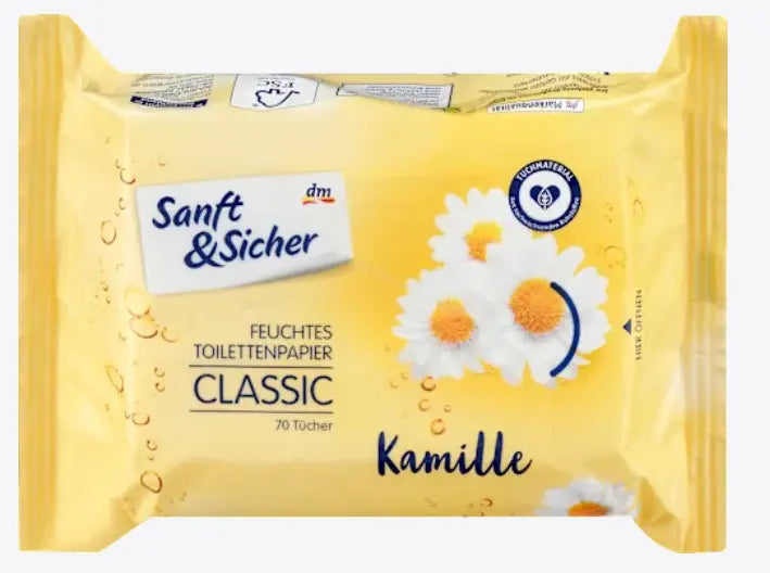 Toallitas Húmedas Manzanilla clásica, 70 piezas Ashé Mi
