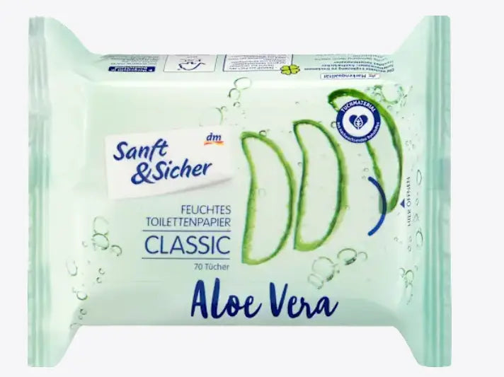 Toallitas Húmedas Aloe Vera Classic, 70 piezas Ashé Mi