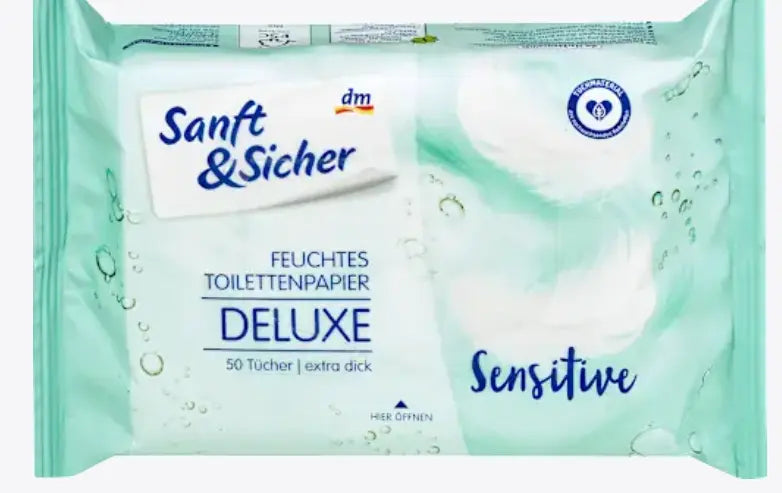 Toallitas Húmedas Deluxe Sensitiv, 50 piezas Ashé Mi