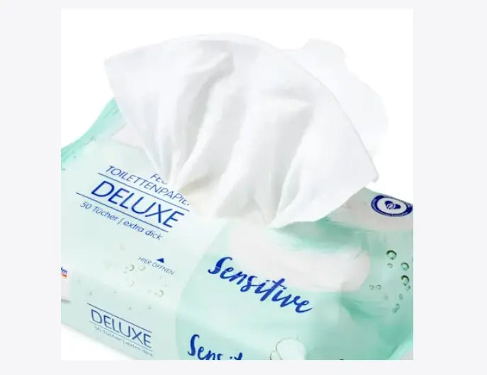 Toallitas Húmedas Deluxe Sensitiv, 50 piezas Ashé Mi