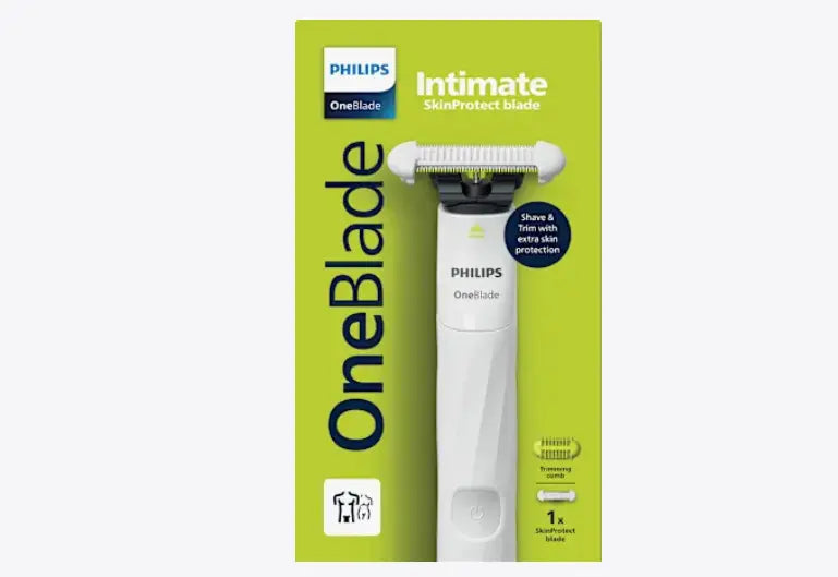 Afeitadora eléctrica Philips, OneBlade Intimate Men QP1924/20, 1 pc Ashé Mi