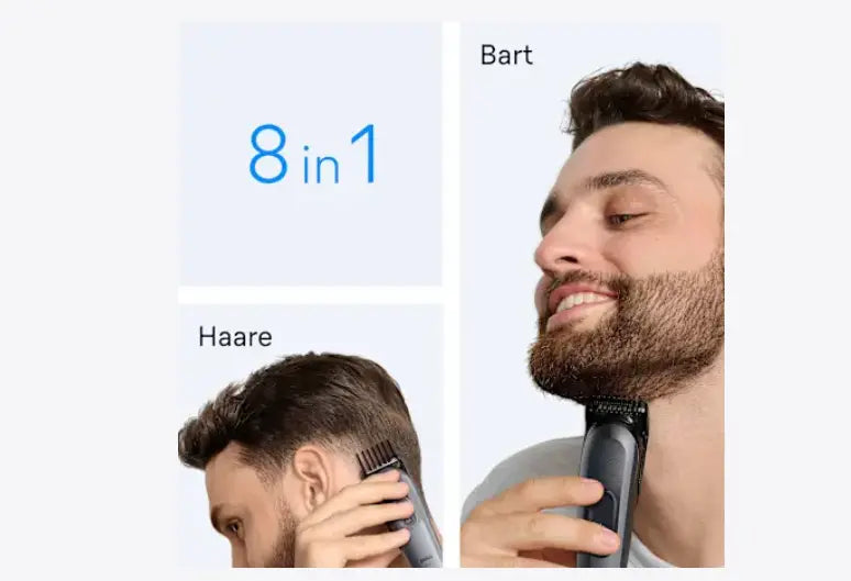 Braun Recortadora de barba y recortadora de pelo, kit de estilo todo en uno de la Serie 3 AIO3540, 1 pieza Ashé Mi