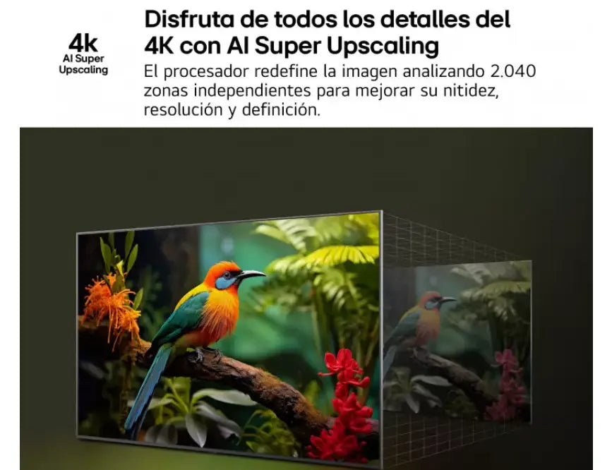Smart TV LG QNED AI QNED8E 50 pulgadas 4K 2025 - 50QNED8EA6B - Ashé Mi