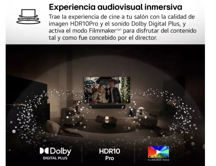 Smart TV LG QNED AI QNED8E 50 pulgadas 4K 2025 - 50QNED8EA6B - Ashé Mi