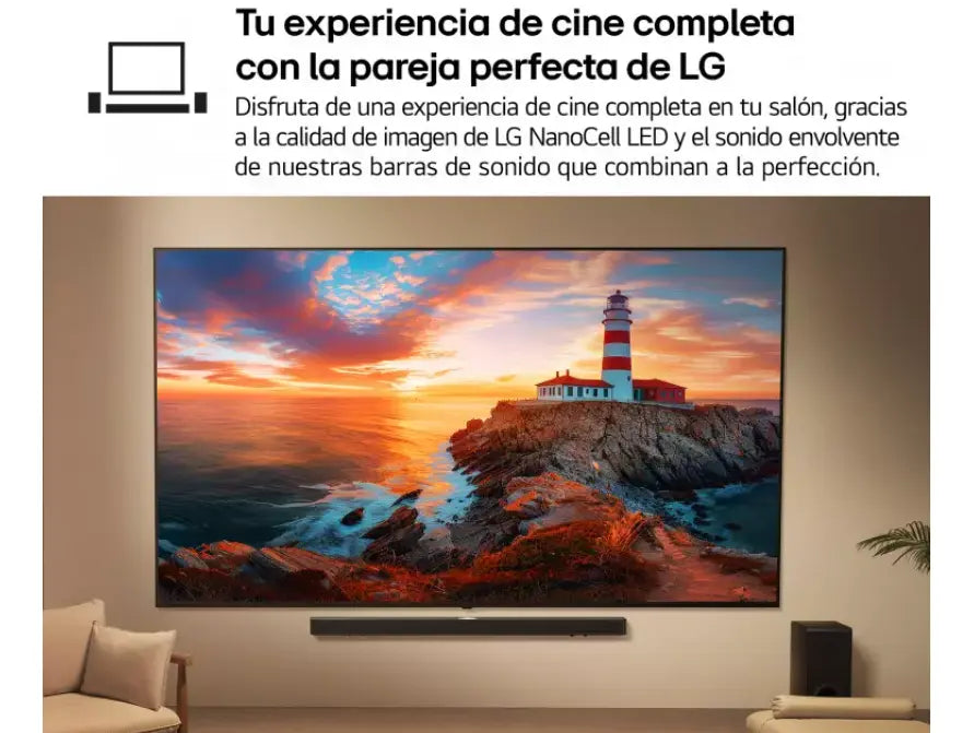 Smart TV LG QNED AI QNED8E 50 pulgadas 4K 2025 - 50QNED8EA6B - Ashé Mi