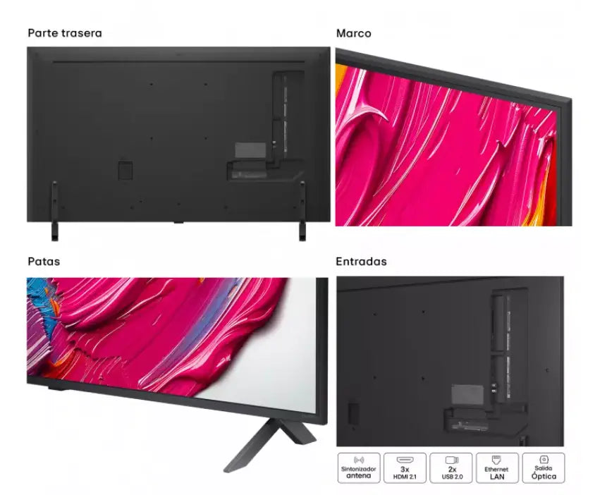 Smart TV LG QNED AI QNED8E 50 pulgadas 4K 2025 - 50QNED8EA6B - Ashé Mi