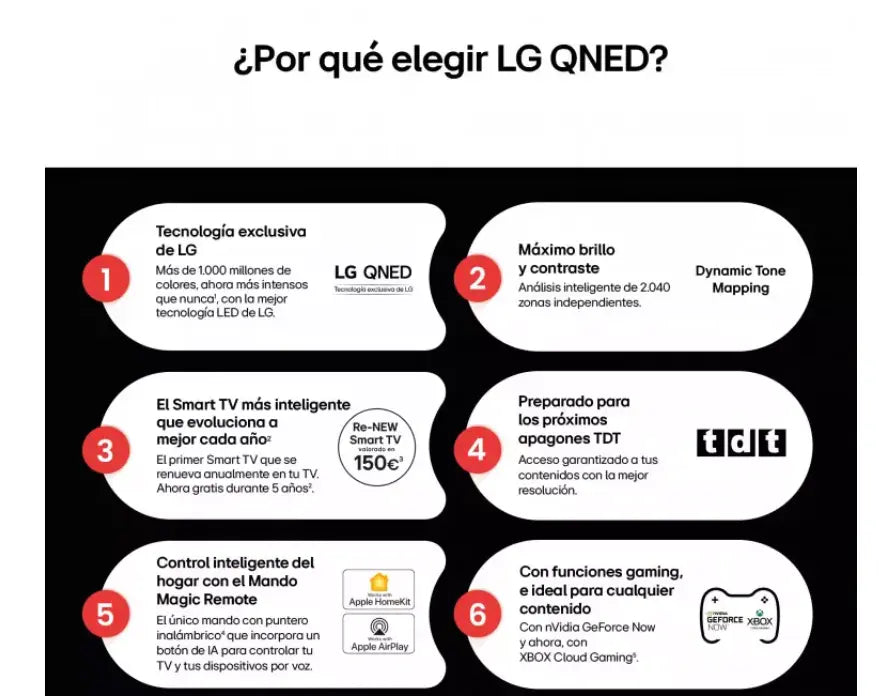 Smart TV LG QNED AI QNED8E 43 pulgadas 4K 2025 - 43QNED8EA6B - Ashé Mi