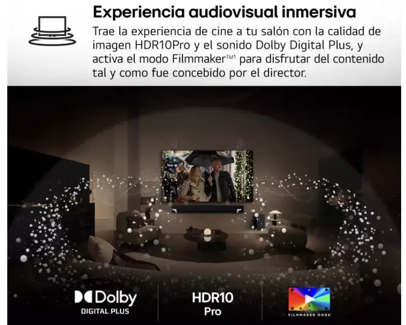 Smart TV LG QNED AI QNED8E 43 pulgadas 4K 2025 - 43QNED8EA6B - Ashé Mi