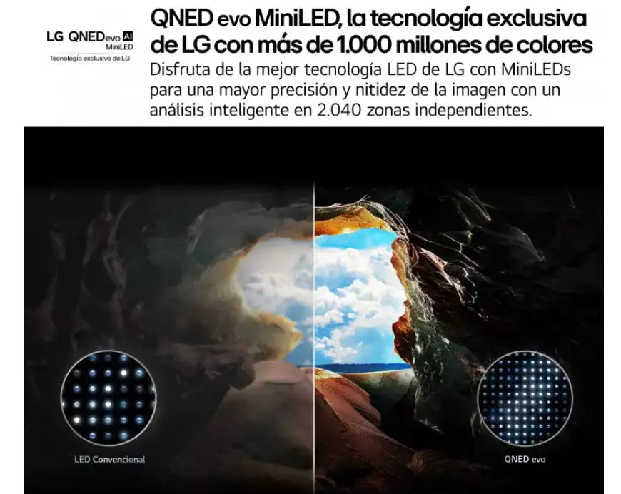 Smart TV LG QNED evo MiniLED AI QNED86 86 pulgadas 4K 2025 - 86QNED86A6A - Ashé Mi