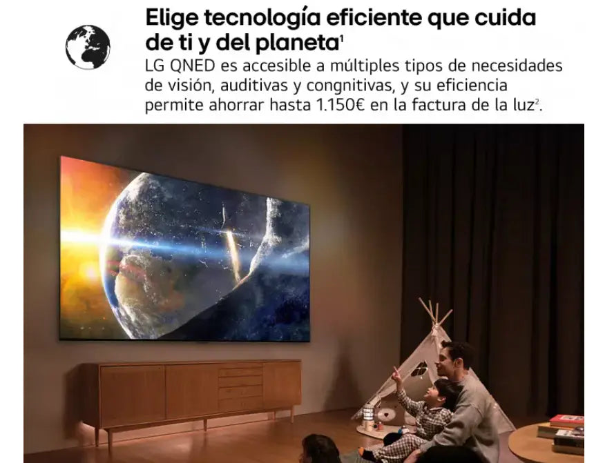Smart TV LG QNED evo MiniLED AI QNED86 86 pulgadas 4K 2025 - 86QNED86A6A - Ashé Mi