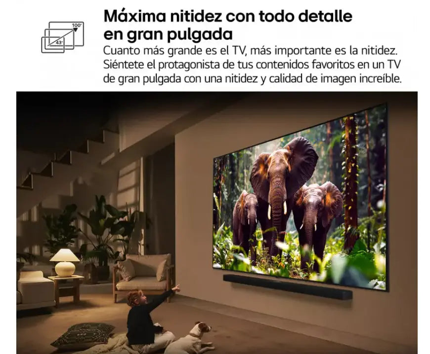 Smart TV LG QNED evo MiniLED AI QNED86 86 pulgadas 4K 2025 - 86QNED86A6A - Ashé Mi