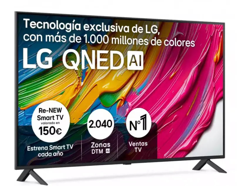 Smart TV LG QNED AI QNED80 55 pulgadas 4K 2025 - 55QNED80A6A - Ashé Mi