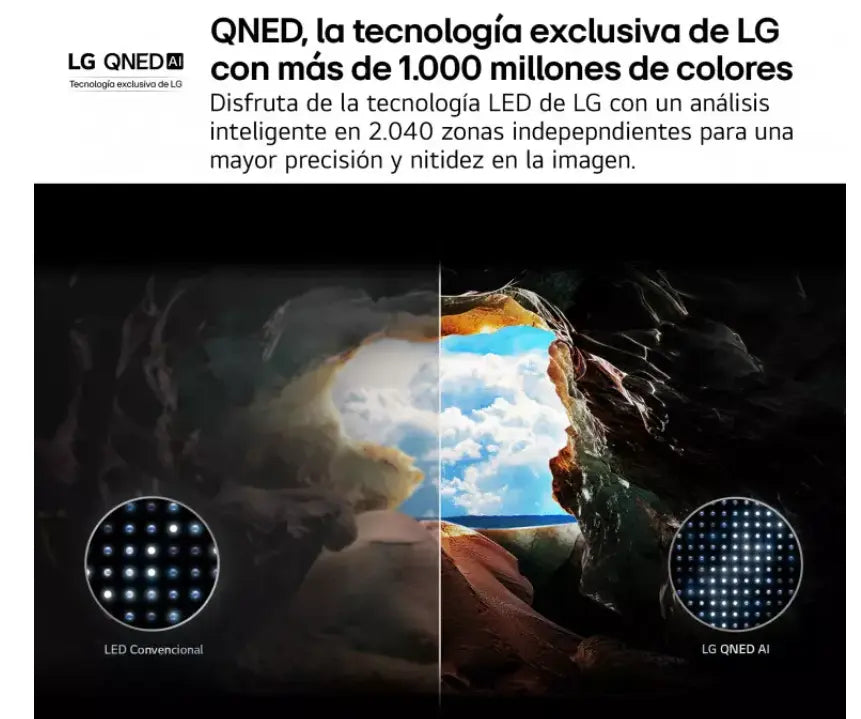 Smart TV LG QNED AI QNED80 55 pulgadas 4K 2025 - 55QNED80A6A - Ashé Mi